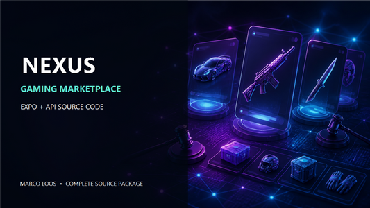 NEXUS - Gaming Marketplace & Auction App Source Code – digitales Produkt von Marco Loos