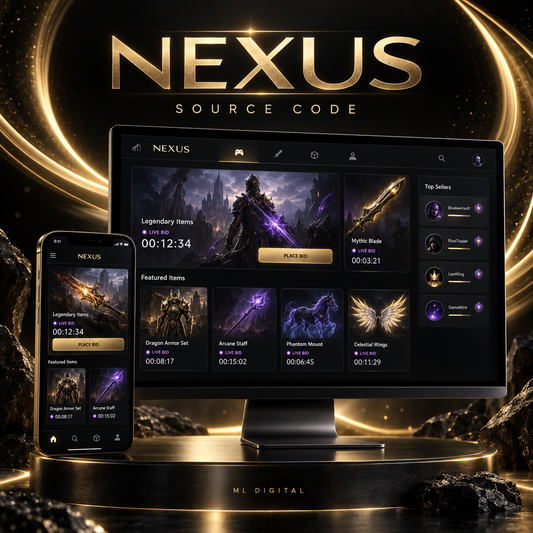 NEXUS - Gaming Marketplace & Auction App Source Code