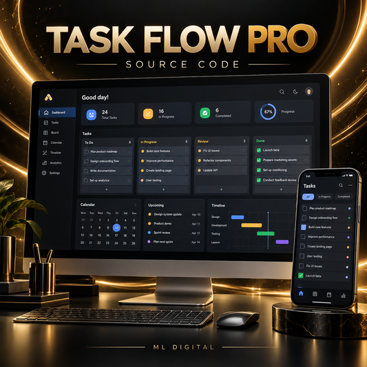 Task Flow Pro - Project & Task Manager Source Code