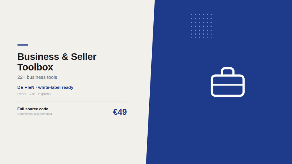 Business & Seller Toolbox – digitales Produkt von Marco Loos