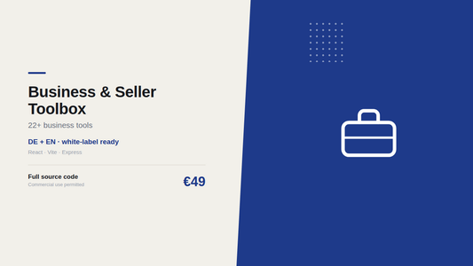 Business & Seller Toolbox – digitales Produkt von Marco Loos