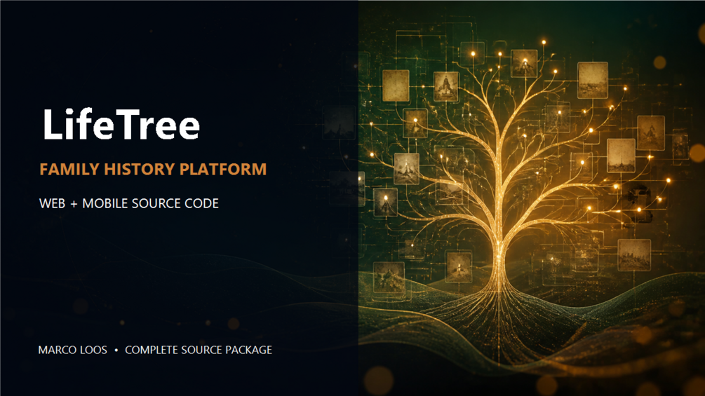 LifeTree - Family History Platform Source Code – digitales Produkt von Marco Loos