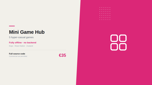 Mini Game Hub – digitales Produkt von Marco Loos
