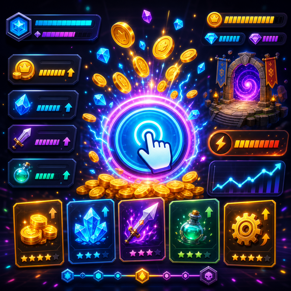 Instant Game Hub - Incremental Game Source Code – digitales Produkt von Marco Loos