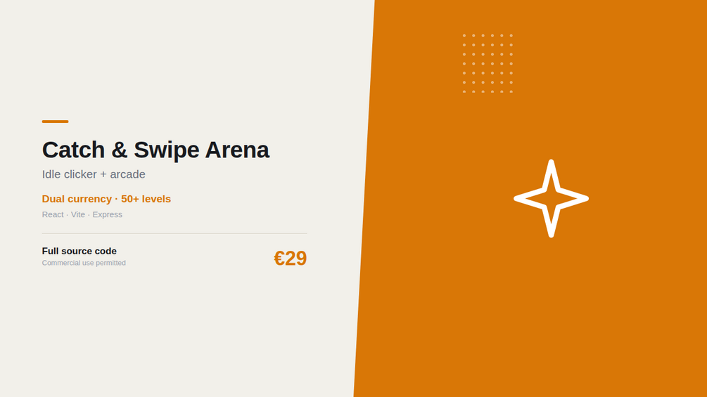 Catch & Swipe Arena – digitales Produkt von Marco Loos